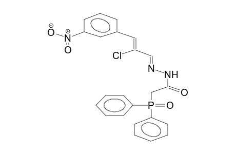 ALPHA-CHLORO-BETA-(3-NITROPHENYL)ACROLEIN,DIPHENYLPHOSPHORYLACETYLHYDRAZONE (ISOMER MIXTURE)