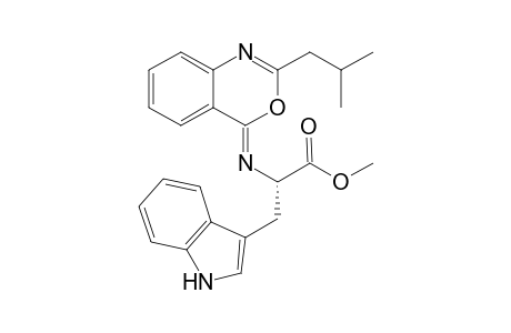 N-[2-(2,2-Dimethylethyl)-4H-3,1-benzoxazin-4-ylidene]-L-tryptophan methyl ester