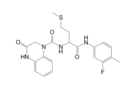 1(2H)-quinoxalinecarboxamide, N-[(1S)-1-[[(3-fluoro-4-methylphenyl)amino]carbonyl]-3-(methylthio)propyl]-3,4-dihydro-3-oxo-