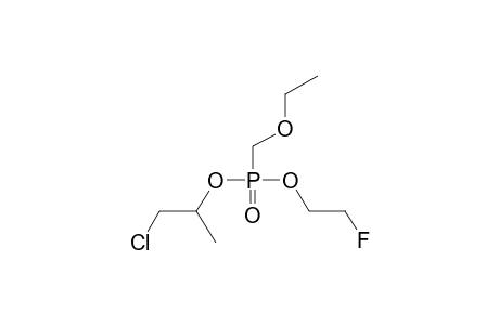 O-(BETA-CHLOROISOPROPYL)-O-(BETA-FLUOROETHYL)ETHOXYMETHYLPHOSPHONATE