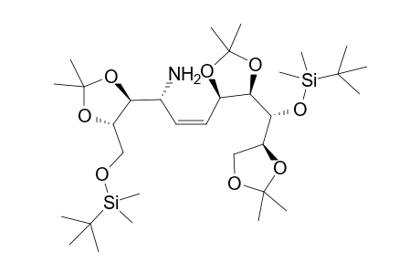 (1R,2S,3S)-4-(tert-Butyl-dimethyl-silanyloxy)-1-((Z)-2-{(4R,5R)-5-[(R)-(tert-butyl-dimethyl-silanyloxy)-((S)-2,2-dimethyl-[1,3]dioxolan-4-yl)-methyl]-2,2-dimethyl-[1,3]dioxolan-4-yl}-vinyl)-2,3-isopropylidenedioxy