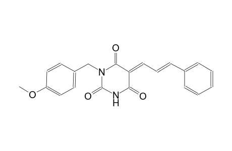(5E)-1-(4-methoxybenzyl)-5-[(2E)-3-phenyl-2-propenylidene]-2,4,6(1H,3H,5H)-pyrimidinetrione