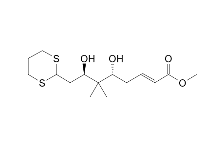 (E,5R,7R)-8-(1,3-dithian-2-yl)-5,7-dihydroxy-6,6-dimethyl-2-octenoic acid methyl ester