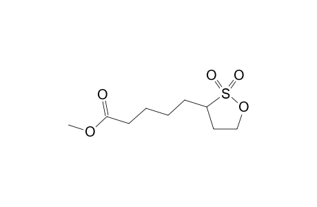 5-(2,2-Dioxo[1,2]oxathiolan-3-yl)pentanoic acid, methyl ester
