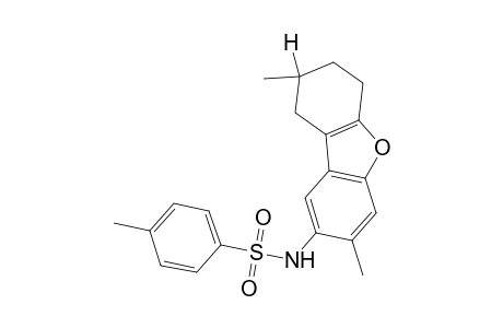 Benzenesulfonamide, 4-methyl-N-(6,7,8,9-tetrahydro-3,8-dimethylbenzo[b]benzofuran-2-yl)-
