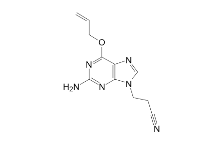 6-O-Allyl-9-N-(2-cyanoethyl)guanine
