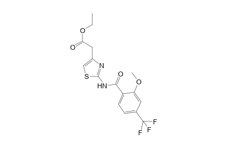 4-Thiazoleacetic acid, 2-[[2-methoxy-4-(trifluoromethyl)benzoyl]amino]-, ethyl ester