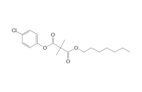 Dimethylmalonic acid, 4-chlorophenyl heptyl ester