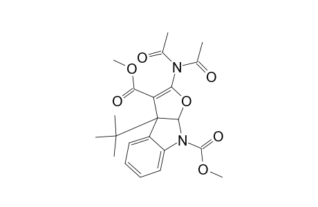 CIS-(+/-)-DIMETHYL-3A,8A-DIHYDRO-2-DIACETYLAMINO-3A-TERT.-BUTYL-8H-FURO-[2,3-B]-INDOLE-3,8-DICARBOXYLATE