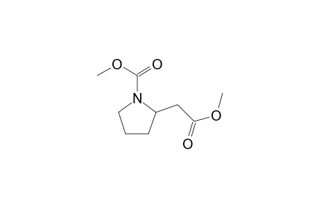 2-(2-keto-2-methoxy-ethyl)pyrrolidine-1-carboxylic acid methyl ester