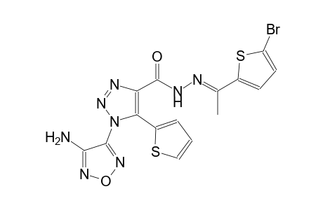 1-(4-amino-1,2,5-oxadiazol-3-yl)-N'-[(E)-1-(5-bromo-2-thienyl)ethylidene]-5-(2-thienyl)-1H-1,2,3-triazole-4-carbohydrazide