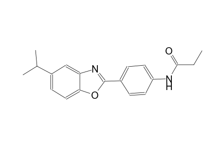 propanamide, N-[4-[5-(1-methylethyl)-2-benzoxazolyl]phenyl]-