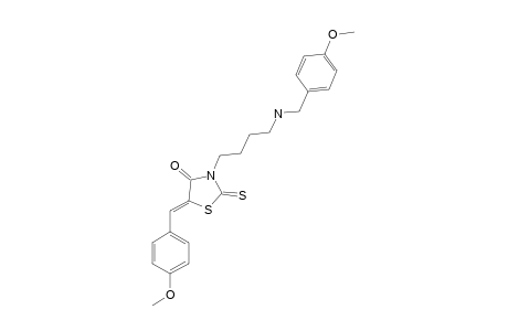 (5Z)-3-[4-(4-METHOXYPHENYLMETHYLAMINO)-BUTYL]-5-(4-METHOXYBENZYLIDENE)-2-THIOXO-1,3-THIAZOLIDIN-4-ONE