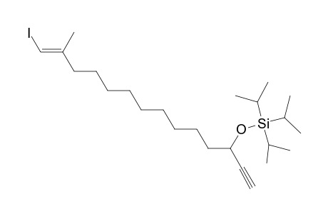 (E)-((14-iodo-13-methyltetradec-13-en-1-yn-3-yl)oxy)triisopropylsilane