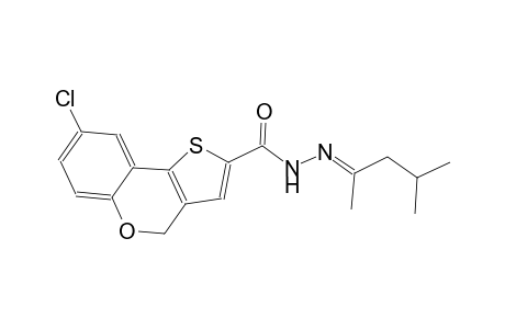 8-chloro-N'-[(E)-1,3-dimethylbutylidene]-4H-thieno[3,2-c]chromene-2-carbohydrazide