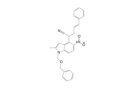 2-(1-Benzyloxymethyl-2-methyl-5-nitro-1H-indol-4-yl)-5-phenylpent-4-enenitrile