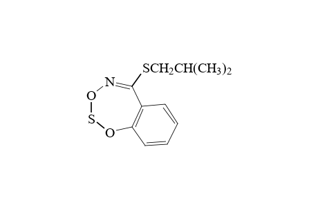 1,2-BENZISOTHIAZOLE, 3-/ISOBUTYLTHIO/-, 1,1-DIOXIDE