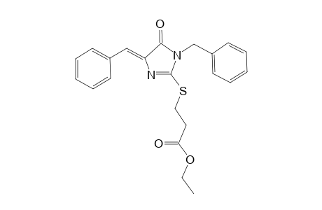 Ethyl 3-(1-benzyl-4-benzylidene-5-oxo-imidazol-2-yl)sulfanylpropanoate