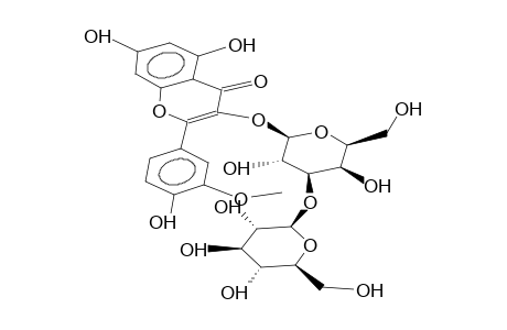 ISORHAMMNETIN 3-O-B-D-GLUCOPYRANOSYL(1-3)-B-D-GALACTOPYRANOSIDE