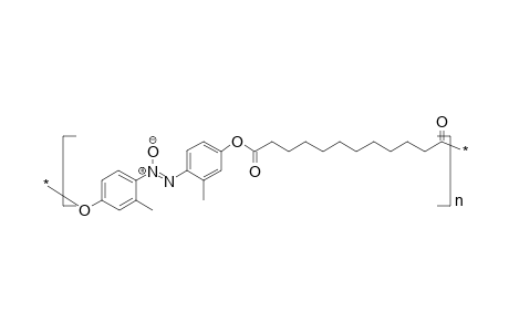 Poly(4,4'-dioxy-2,2'-dimethylazoxybenzenedodecanedioyl)