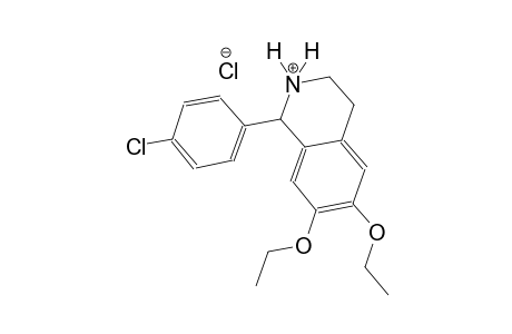 isoquinolinium, 1-(4-chlorophenyl)-6,7-diethoxy-1,2,3,4-tetrahydro-, chloride