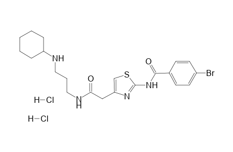 N-[3-(Cyclohexylamino)propyl]-2-[[(4-bromophenyl)carbonyl]amino]-1,3-thiazol-4-yl-acetamide dihydrochloride