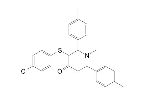 N-METHYL-2,6-DI-(PARA-METHYLPHENYL)-3-(PARA-CHLOROPHENYLTHIO)-PIPERIDIN-4-ONE