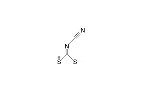 Cyano-dithioimidocarbonic acid, methyl ester anion