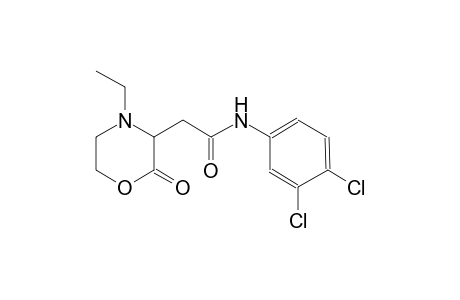 3-morpholineacetamide, N-(3,4-dichlorophenyl)-4-ethyl-2-oxo-
