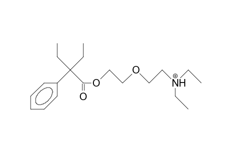 2-Ethyl-2-phenyl-butyric acid, 2-(2-diethylammonio-ethoxyethyl) ester cation