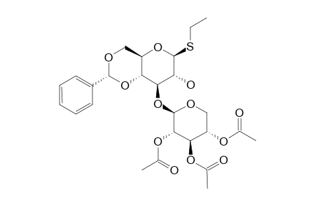 ETHYL-(2,3,4-TRI-O-ACETYL-BETA-D-XYLOPYRANOSYL)-(1->3)-4,6-O-BENZYLIDENE-1-THIO-BETA-D-GLUCOPYRANOSIDE