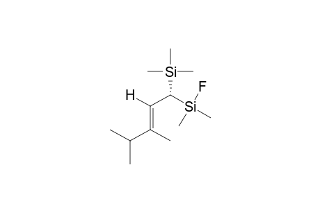 (1R)-trans-3,4-dimethyl-1-(dimethylfluorosilyl)-1-(trimethylsilyl)-2-pentene