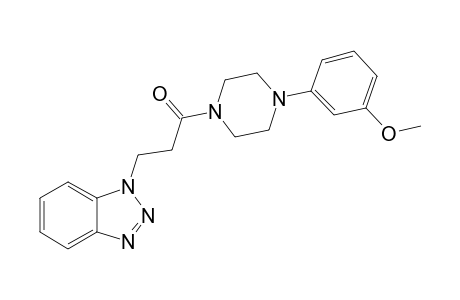 3-(1H-Benzo[D][1,2,3]triazol-1-yl)-1-(4-(3-methoxyphenyl)piperazin-1-yl)propan-1-one