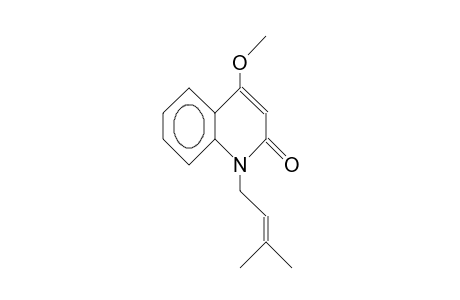 4-Methoxy-1-(3',3'-dimethyl-allyl)-2-chinolon