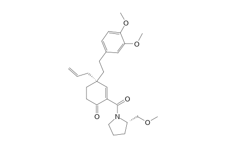 (R)-4-allyl-4-(3,4-dimethoxyphenethyl)-2-((S)-2-(methoxymethyl)pyrrolidine-1-carbonyl)cyclohex-2-enone