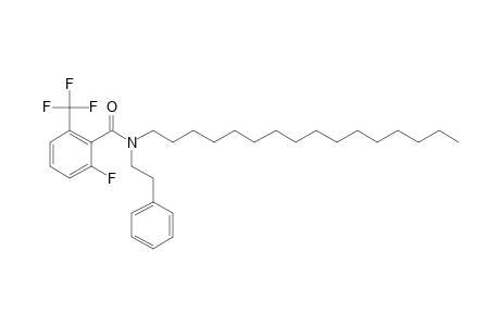 2-Fluoro-6-(trifluoromethyl)benzamide, N-(2-phenylethyl)-N-hexadecyl-