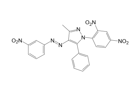 1-(2,4-dinitrophenyl)-3-methyl-4-[(m-nitrophenyl)azo]-5-phenylpyrazole