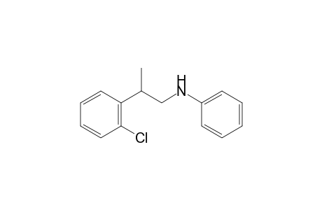 N-[2-(2-chlorophenyl)propyl]aniline