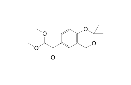 1-(2,2-DIMETHYL-4H-BENZO-[D]-[1,3]-DIOXIN-6-YL)-2,2-DIMETHOXYETHANOL