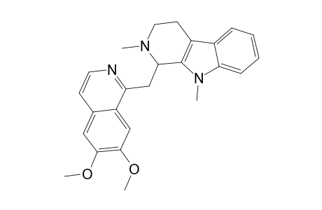 (+/-)-1,2,3,4-TETRAHYDRO-NA,NB.DIMETHYL-1-[(6,7-DIMETHOXY-ISOQUINOLIN-1-YL)-METHYL]-BETA-CARBOLINE