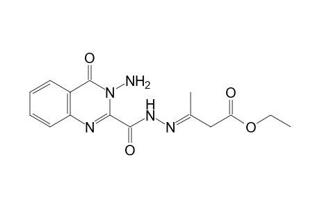 3-Amino-2-(1'-carbethoxymethylethylidene)hydrazinocarbonylquinazolin-4(3H)-one