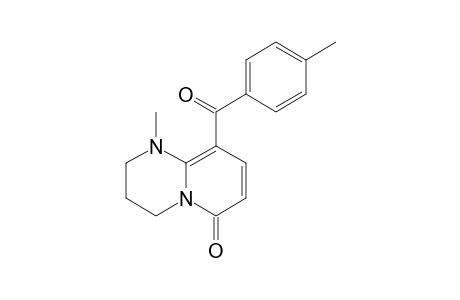 1-METHYL-9-(PARA-TOLUOYL)-1,2,3,4-TETRAHYDROPYRIDO-[1,2-A]-PYRIMIDIN-6(7H)-ONE