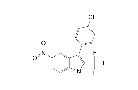 3-(4-CHLOROPHENYL)-2-(TRIFLUOROMETHYL)-5-NITRO-INDOLE
