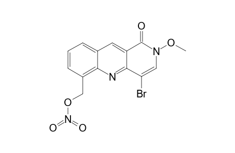 4-BROMO-2-METHOXY-1-OXO-1,2-DIHYDROBENZO-[B]-[1,6]-NAPHTHYRIDINE-6-METHANOL-NITRATE