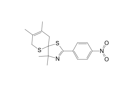 1,6-Dithia-3-azaspiro[4.5]deca-2,8-diene, 4,4,8,9-tetramethyl-2-(4-nitrophenyl)-