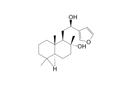 3-Furanmethanol, .alpha.-[(decahydro-2-hydroxy-2,5,5,8a-tetramethyl-1-naphthalenyl)methyl]-, [1R-[1.alpha.(R*),2.beta.,4a.beta.,8a.alpha.]]-