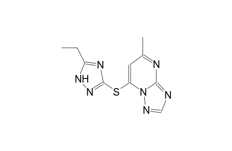 5-methyl-7-(5-ethyl-1H-1,2,4-triazol-3-ylthio)[1,2,4]triazolo[1,5-a]pyrimidine