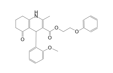 2-phenoxyethyl 4-(2-methoxyphenyl)-2-methyl-5-oxo-1,4,5,6,7,8-hexahydro-3-quinolinecarboxylate