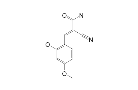 2-CYANO-3-(2-HYDROXY-4-METHOXYPHENYL)-PROP-2-ENE-1-CARBOXAMIDE