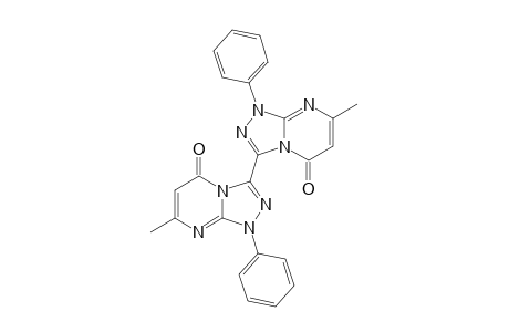 3-[1"-Phenyl-5H-[1,2,4]-triazolo[4,3-a](5"-oxo)pyrimidinyl]-3'-[7"-methyl-5H-[1,2,4-triazolo]-[4,3-a](5"-oxo)pyrimidine